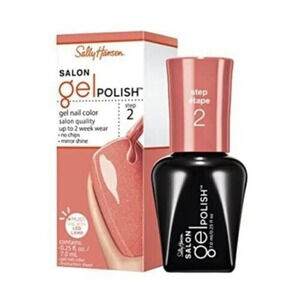 SALLY Hansen Salon Pro Gel Nail Color Step 2, #140 Just Peachy, 0.14 Fl Oz Salon